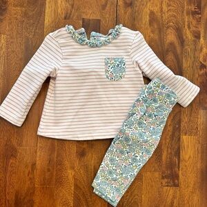 Baby Boden Spring Pink Striped and Floral Play Set